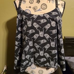 Too Fast tank with skeleton hands